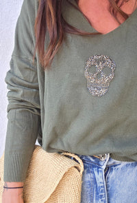 Pull léger MÉLANIE Kaki