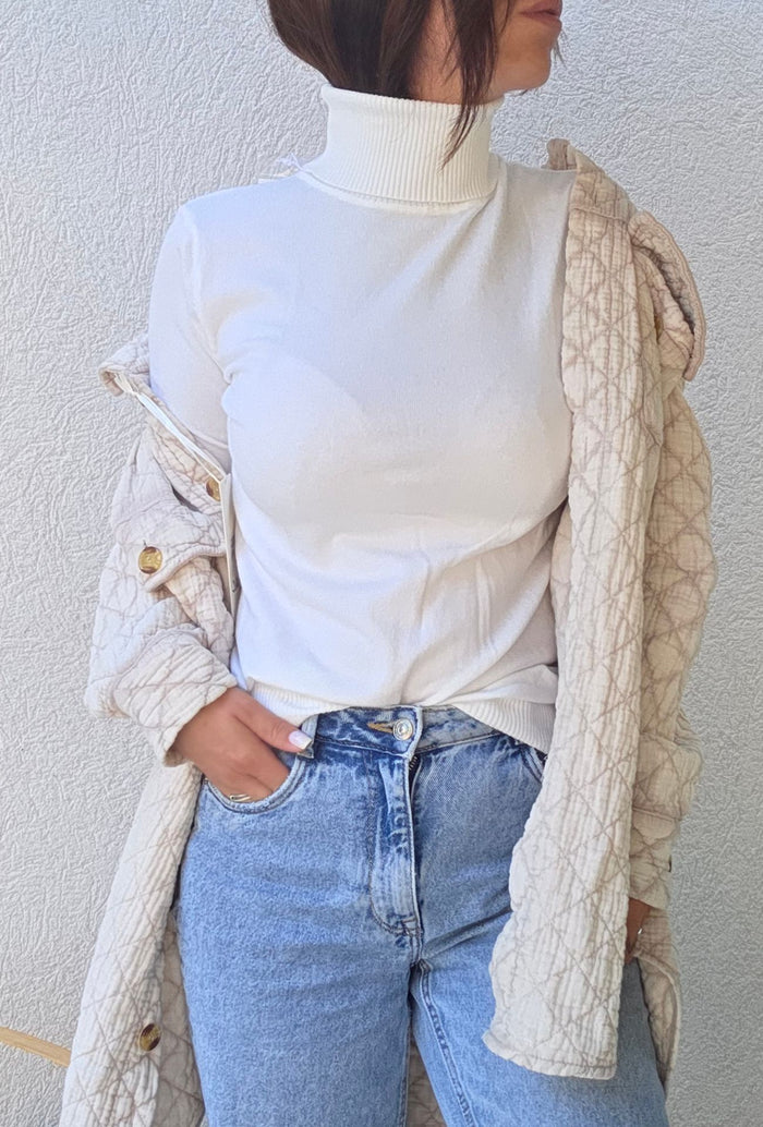 Pull CORALIE blanc