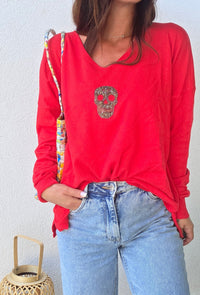Pull léger MÉLANIE Rouge