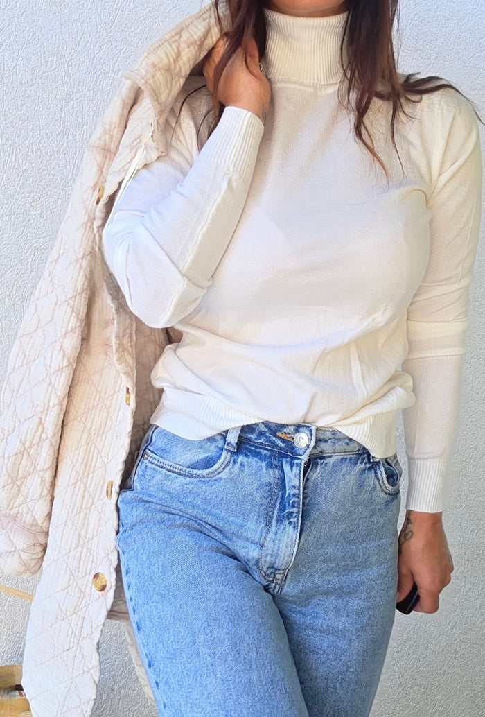 Pull CORALIE blanc