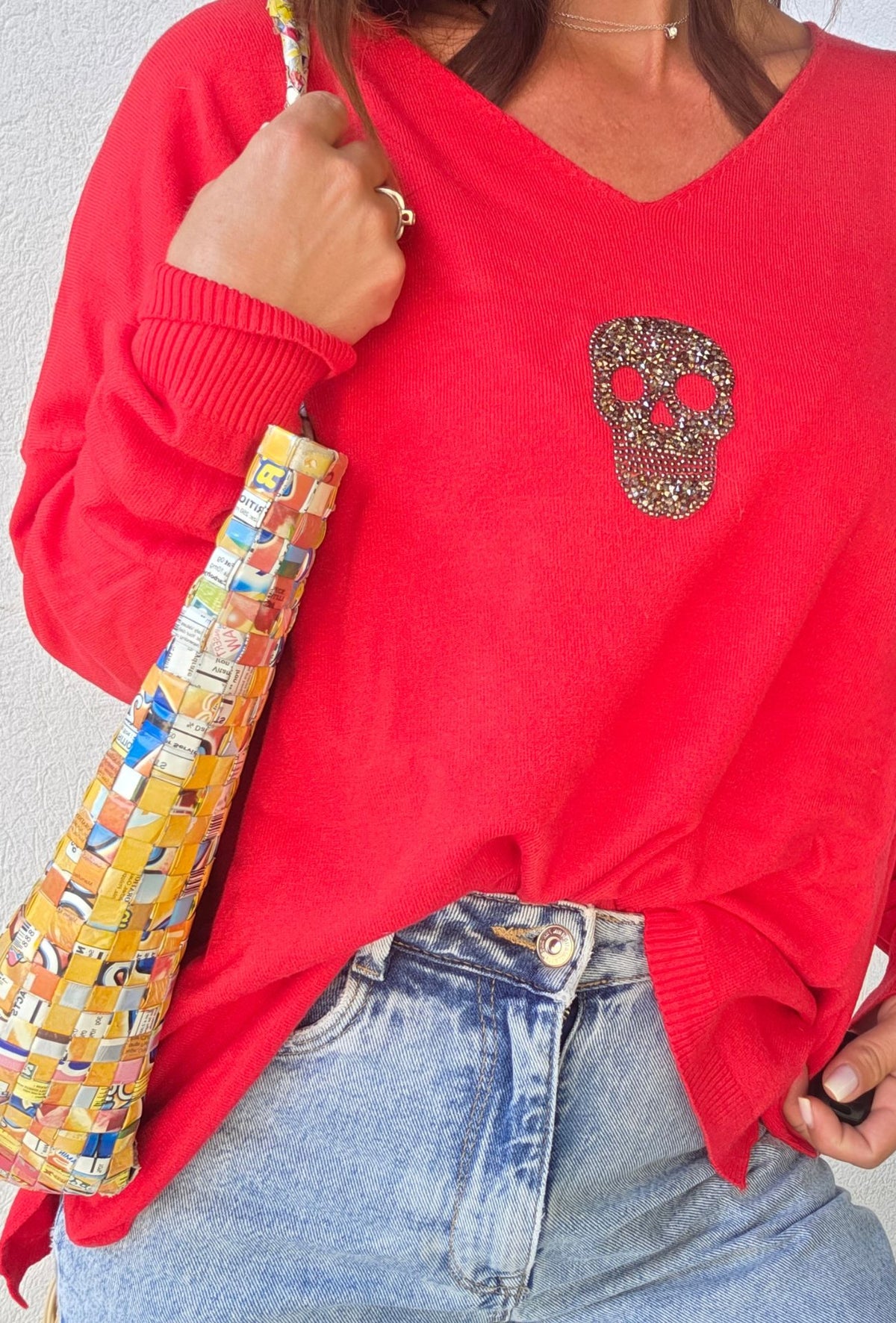 Pull léger MÉLANIE Rouge