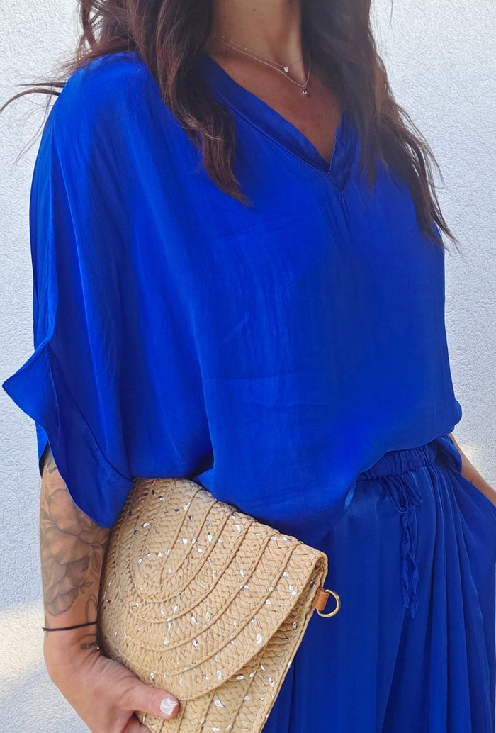 Blouse TONY – Bleu roi