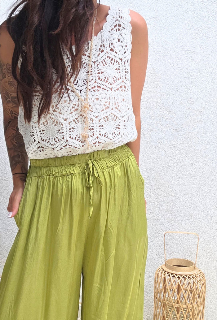 Pantalon TONY vert Olive