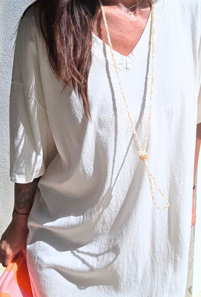 Robe OLIVIA blanc cassé