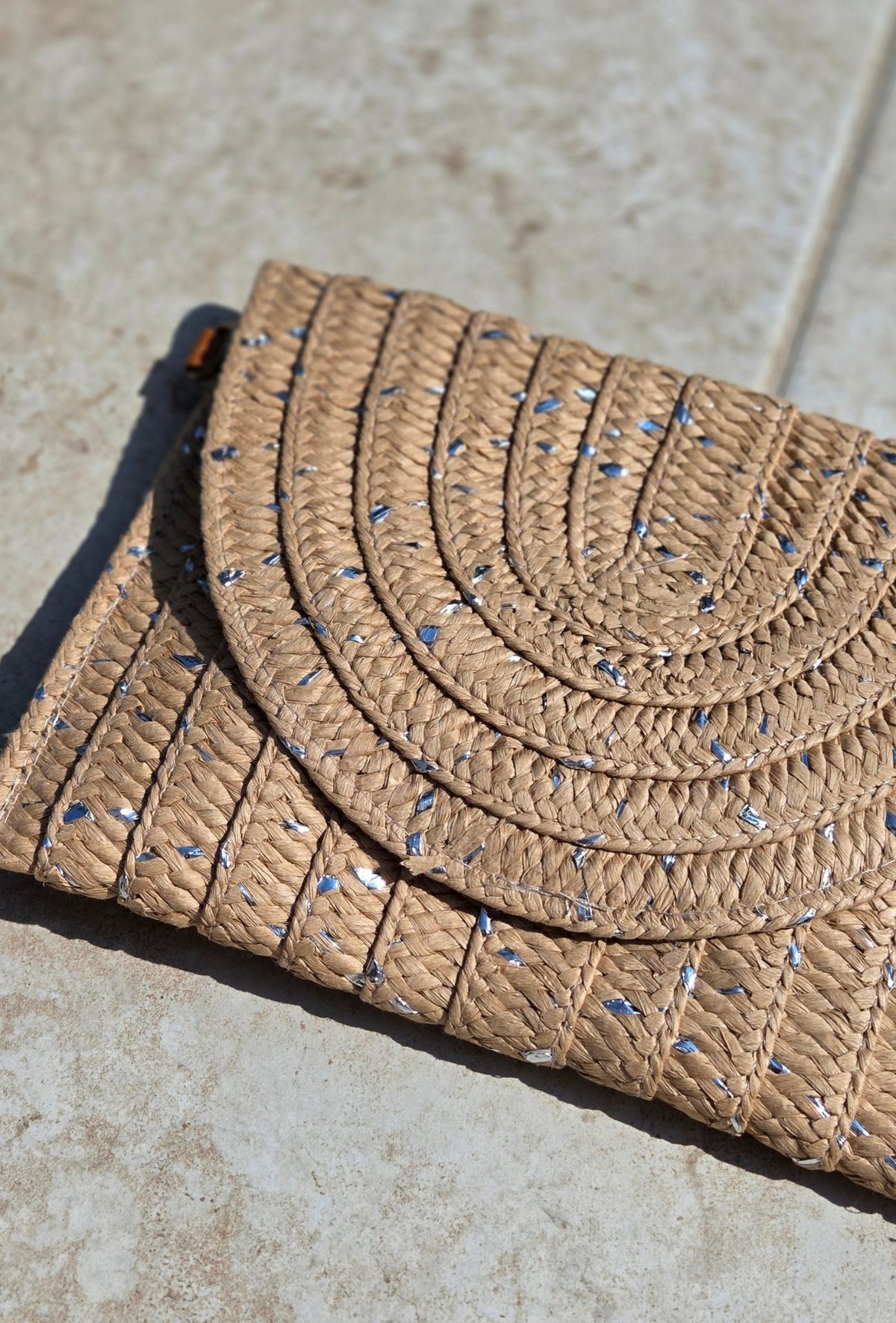 Sac Sacha beige argenté