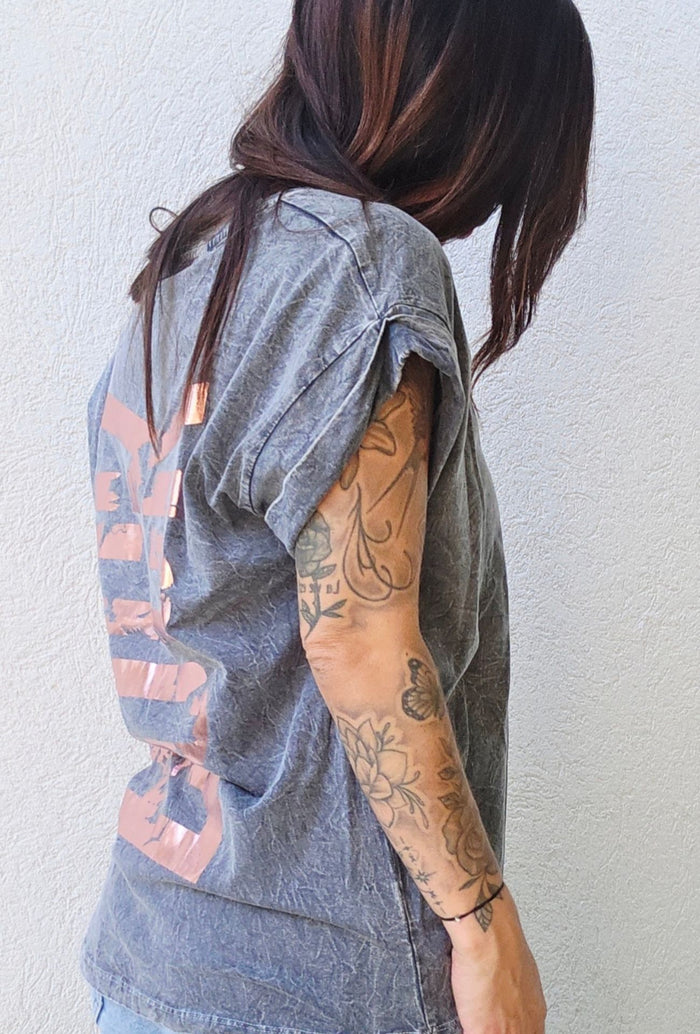 Tee shirt ROCK Rose