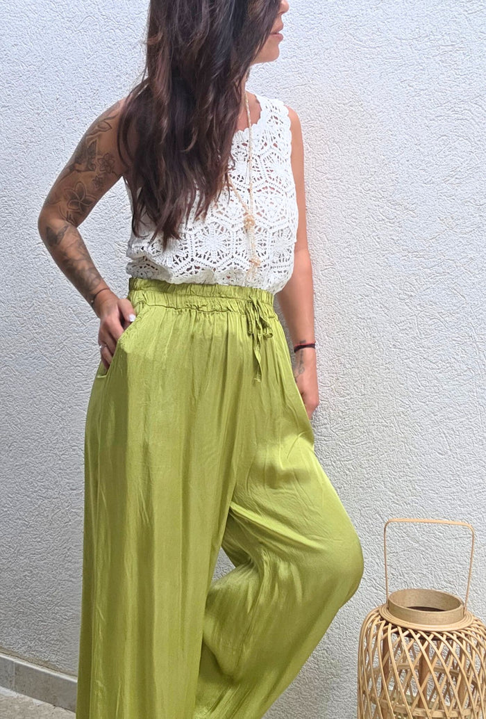 Pantalon TONY vert Olive