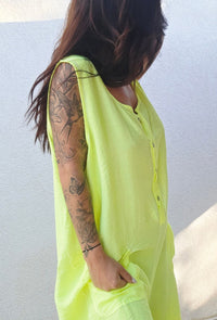Combinaison short CLARA jaune