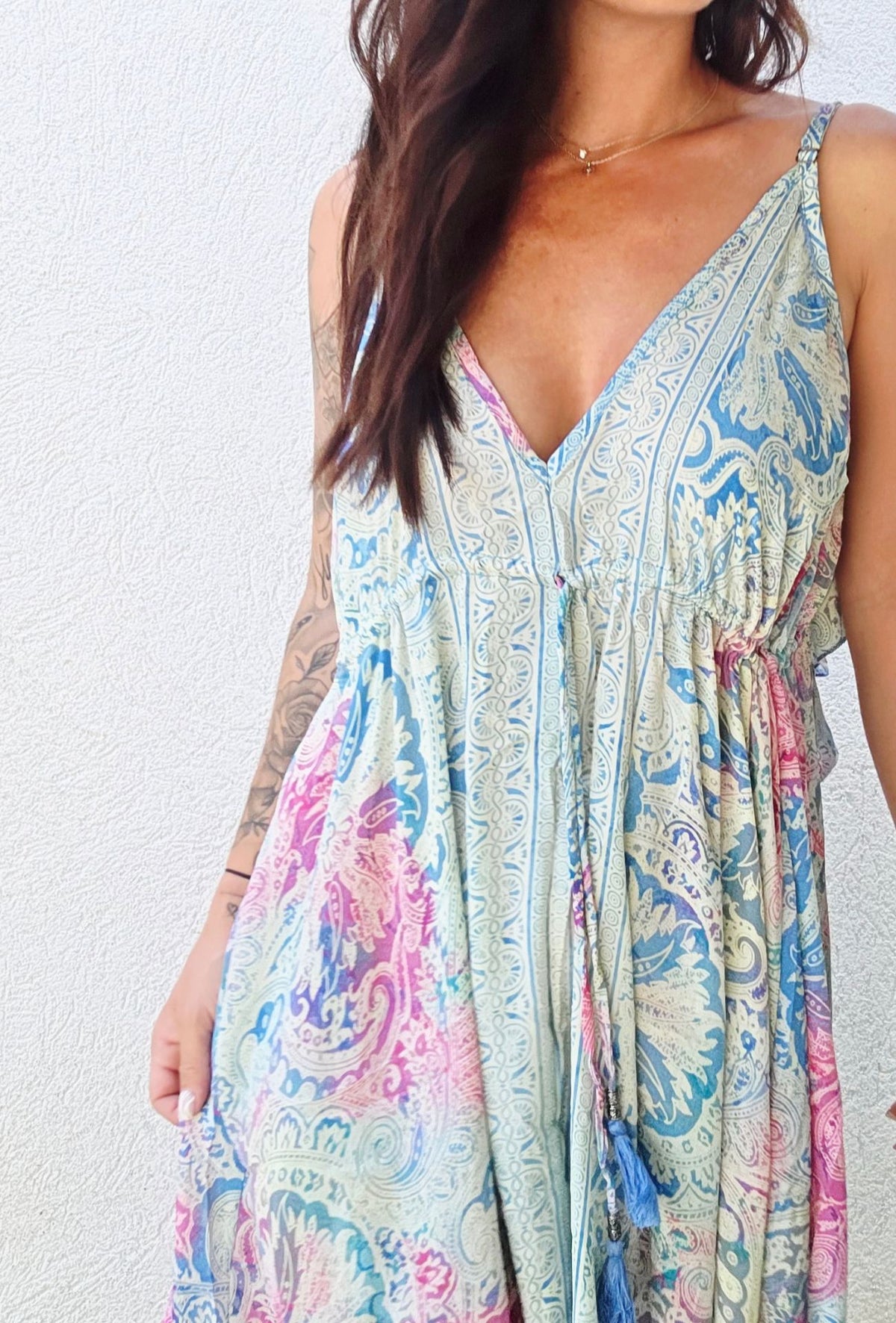 Robe VANESS – Bleu rose