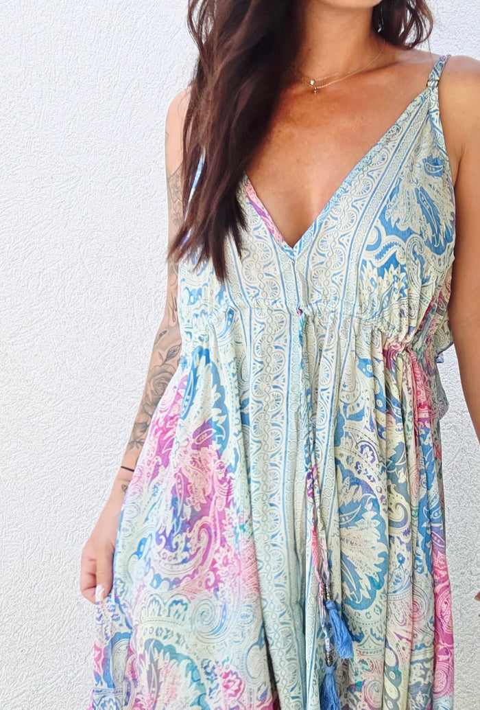 Robe VANESS – Bleu rose