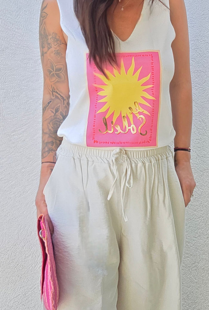 Pantalon fluide NOE sable