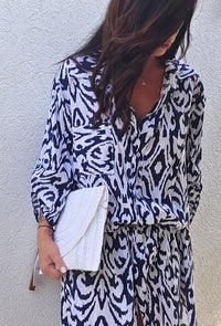 Robe chemise GAELLE marine