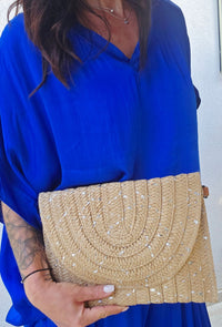 Sac Sacha beige argenté