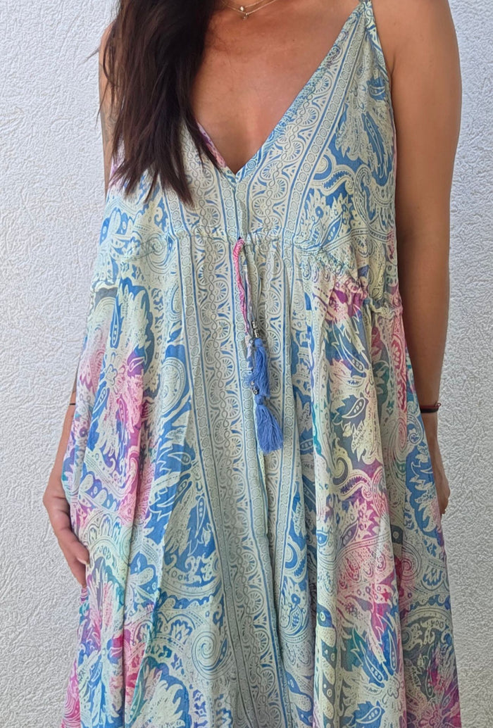 Robe VANESS – Bleu rose