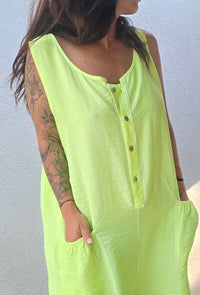 Combinaison short CLARA jaune