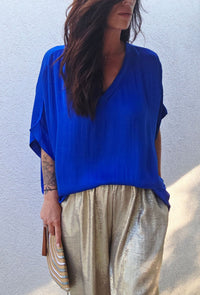 Blouse TONY – Bleu roi