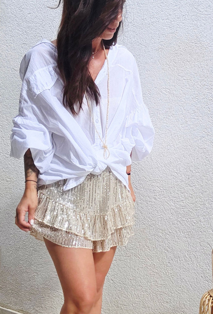 Jupe short sequins MARIA 