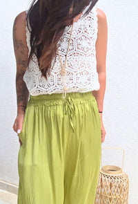 Pantalon TONY vert Olive