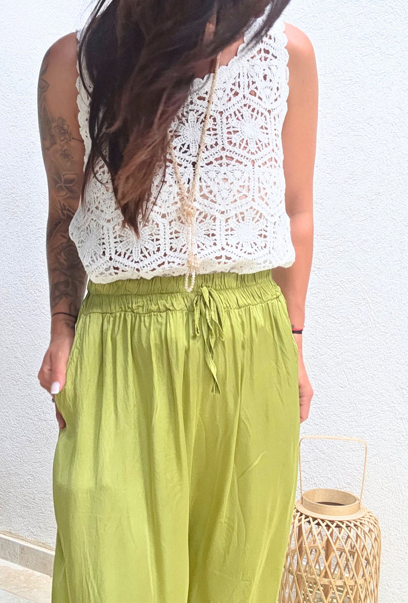 Pantalon TONY vert Olive
