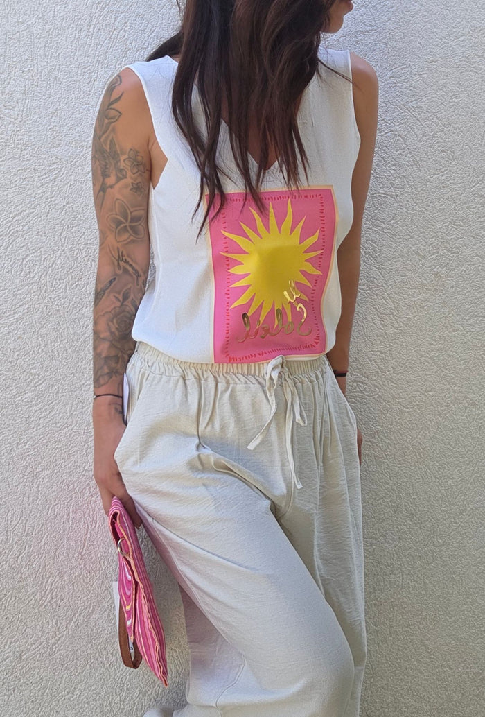 Pantalon fluide NOE sable