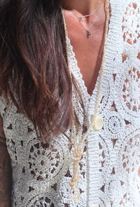 Robe gilet ALBA blanc