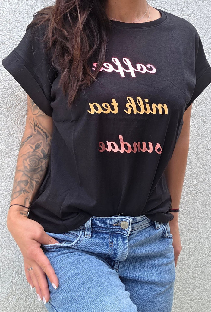 Tee shirt COFFEE noir