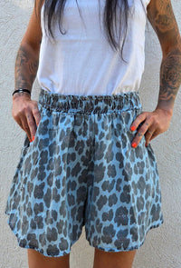 Short ample MIKY bleu