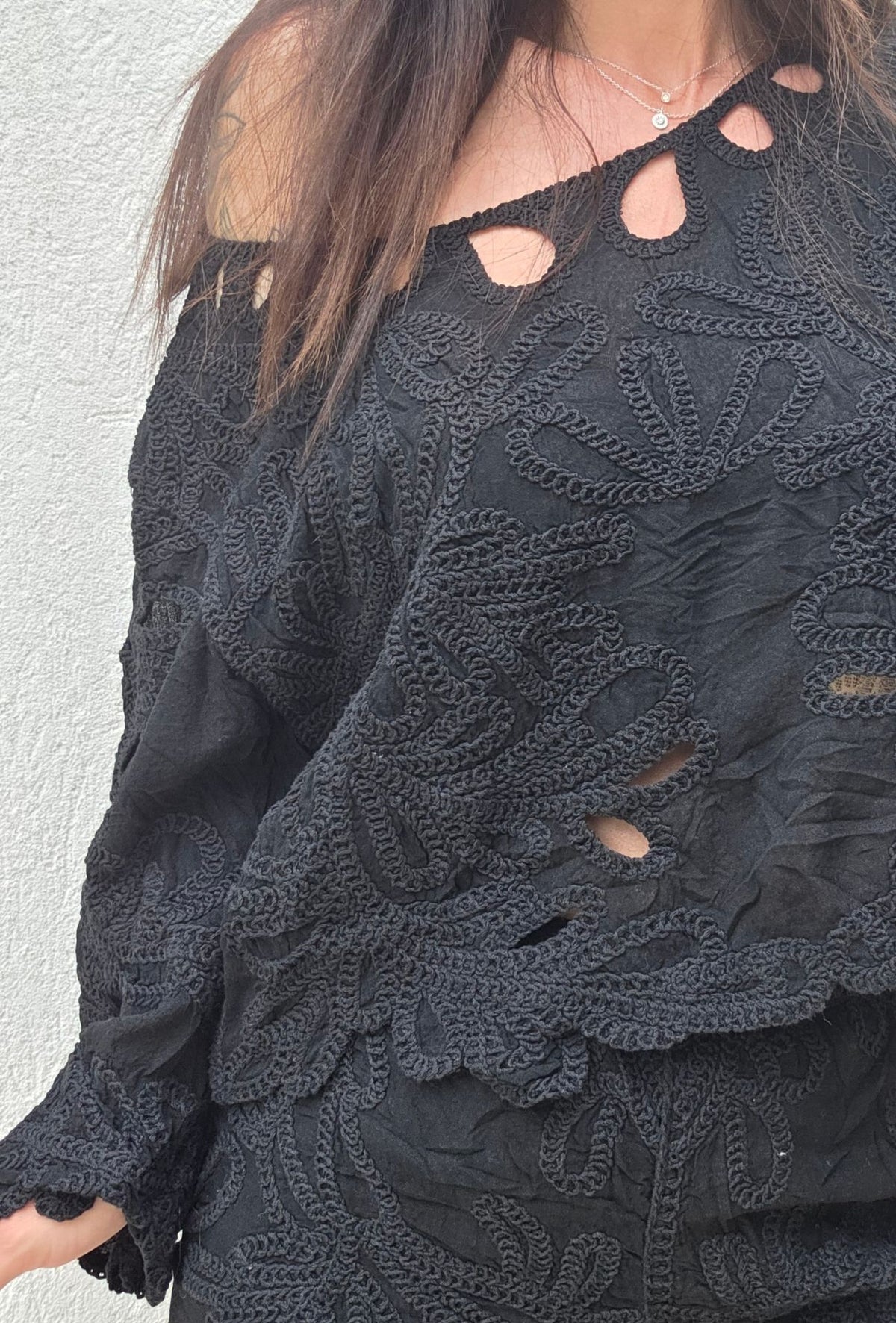 Crop-top ALICIA noir