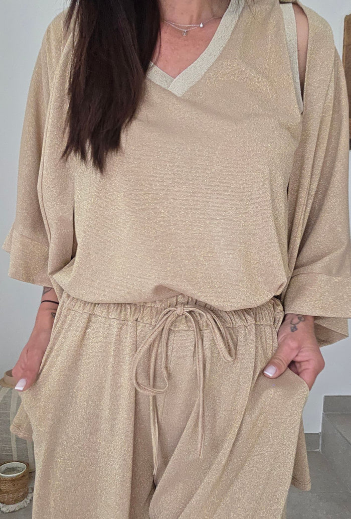 Top MAÏNA doré