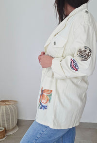 Veste en jeans ARMY crème