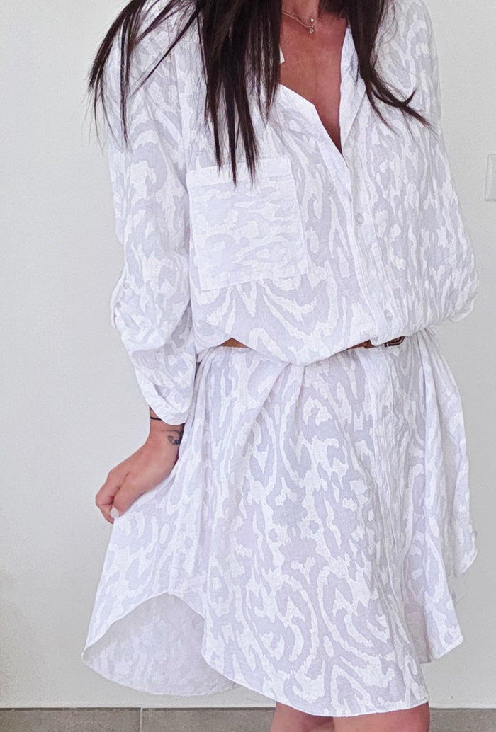 Robe chemise GAELLE blanc