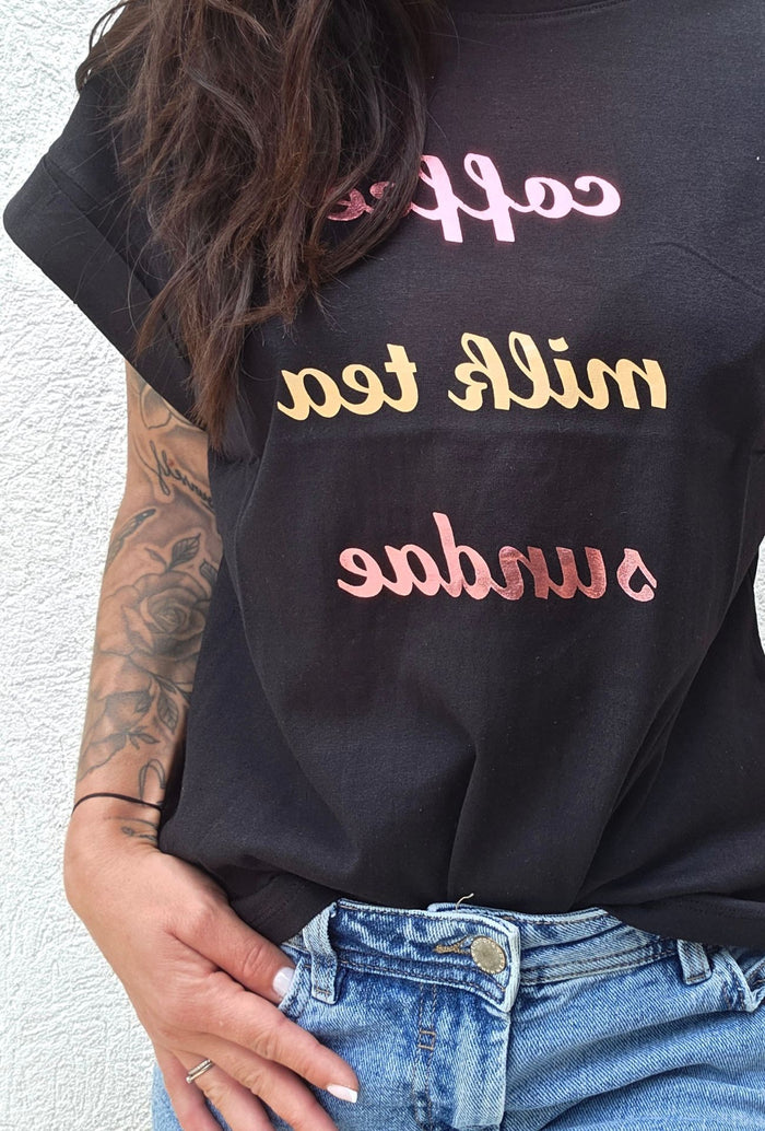 Tee shirt COFFEE noir