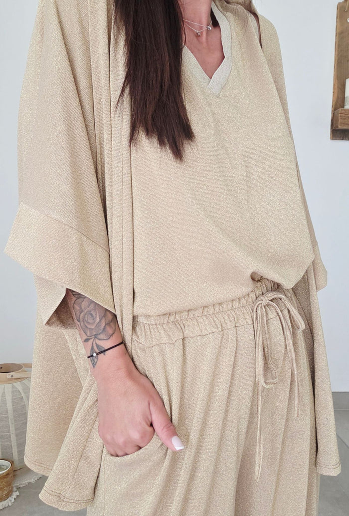 Gilet MAÏNA Doré