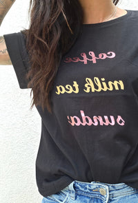 Tee shirt COFFEE noir