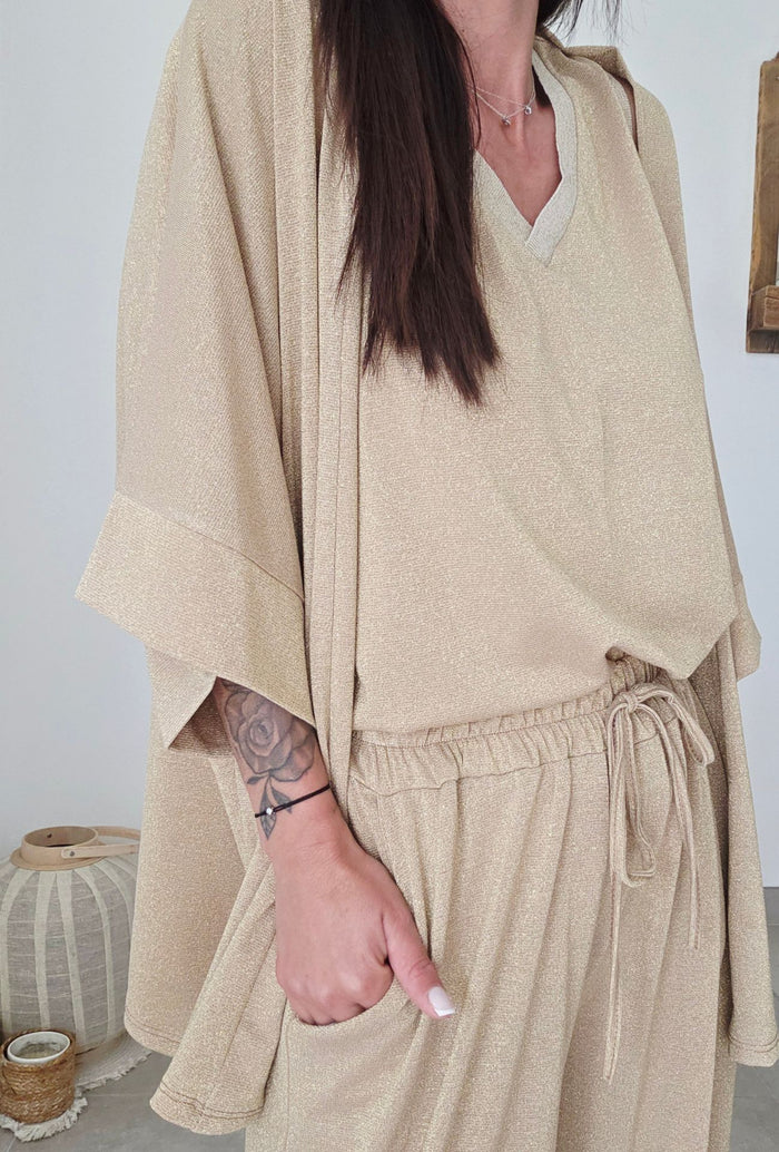 Gilet MAÏNA Doré
