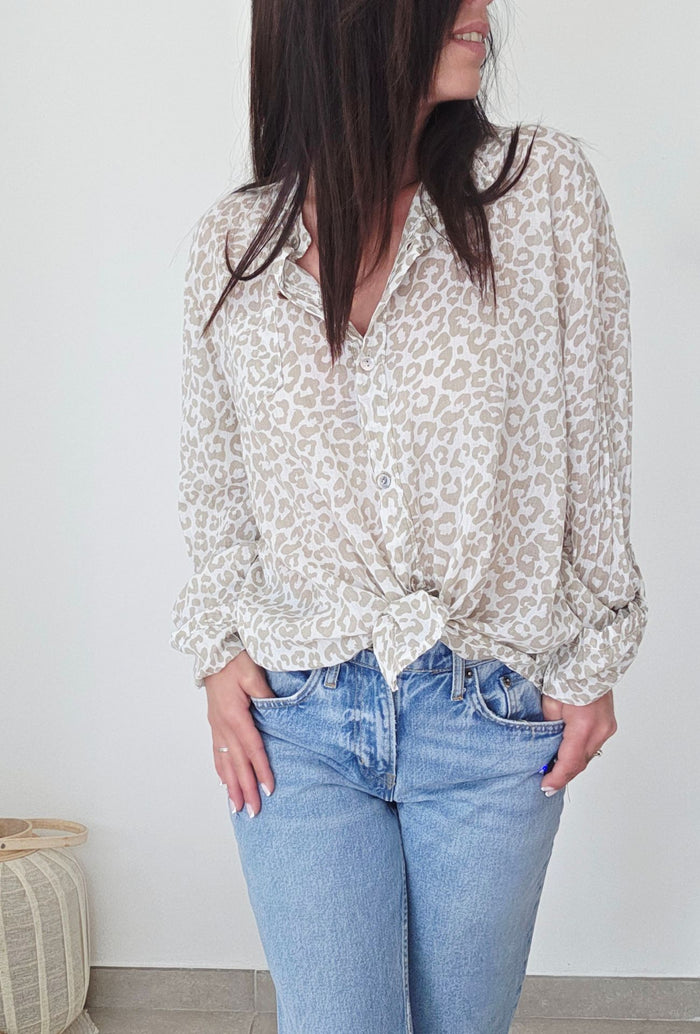 Chemise LEANA beige