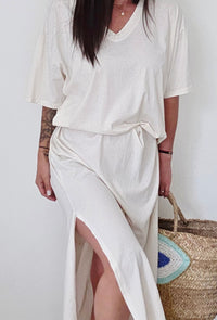 Robe OLIVIA blanc cassé