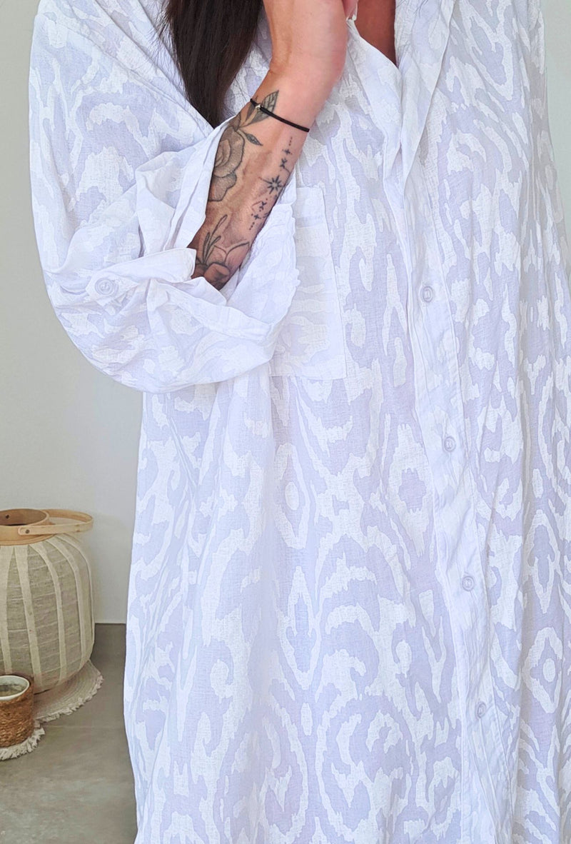 Robe chemise GAELLE blanc