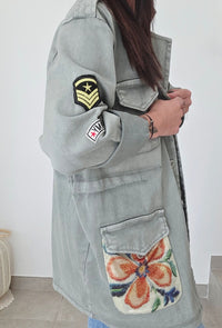 Veste en jeans ARMY kaki