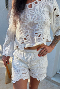 Short ALICIA blanc
