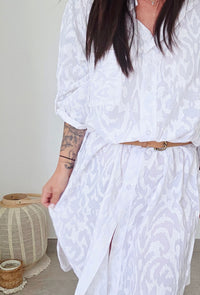Robe chemise GAELLE blanc