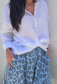Short ample MIKY bleu