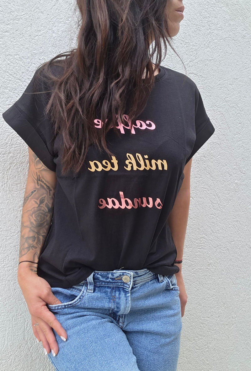 Tee shirt COFFEE noir