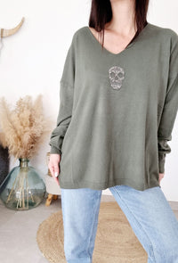 Pull léger MÉLANIE Kaki