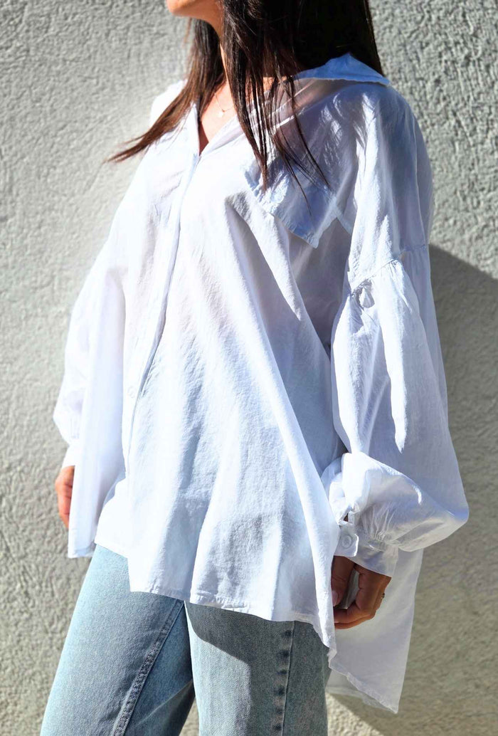 Chemise oversize NORA blanc