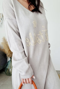 Robe pull ETOILE  Beige