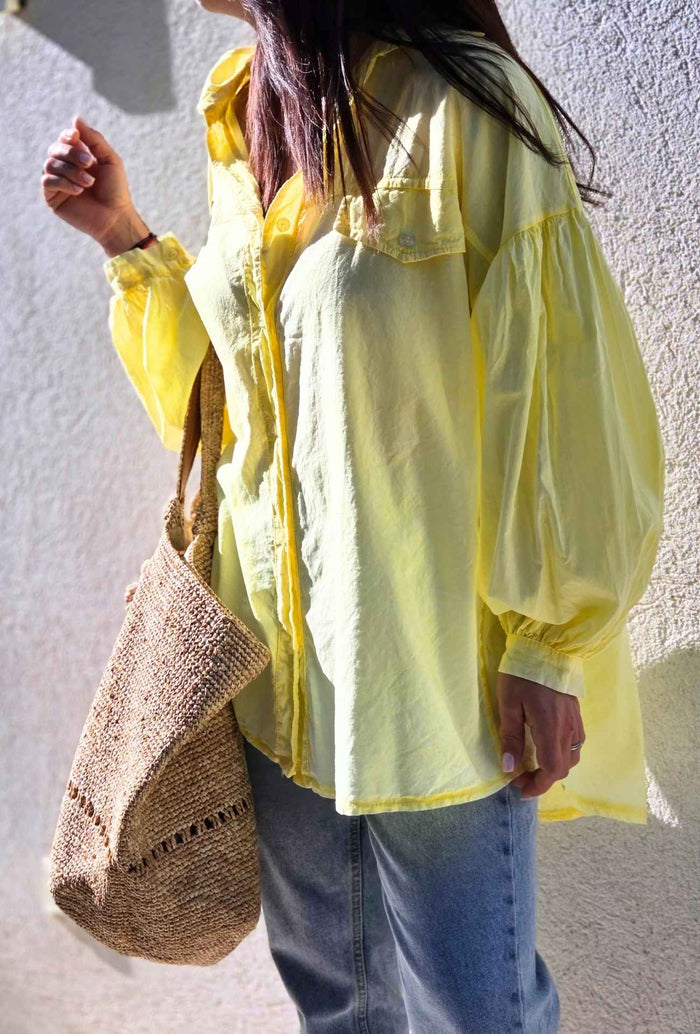Chemise oversize NORA jaune