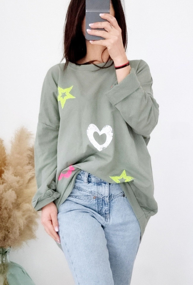Tee-shirt Joy kaki