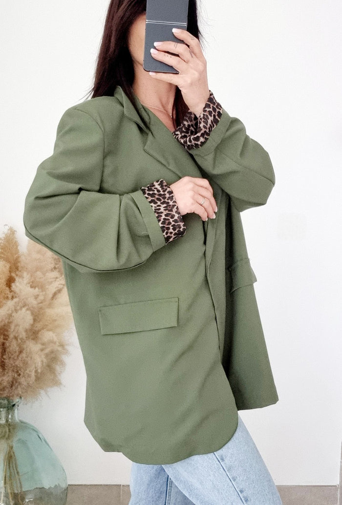 Veste blazer TANIA kaki