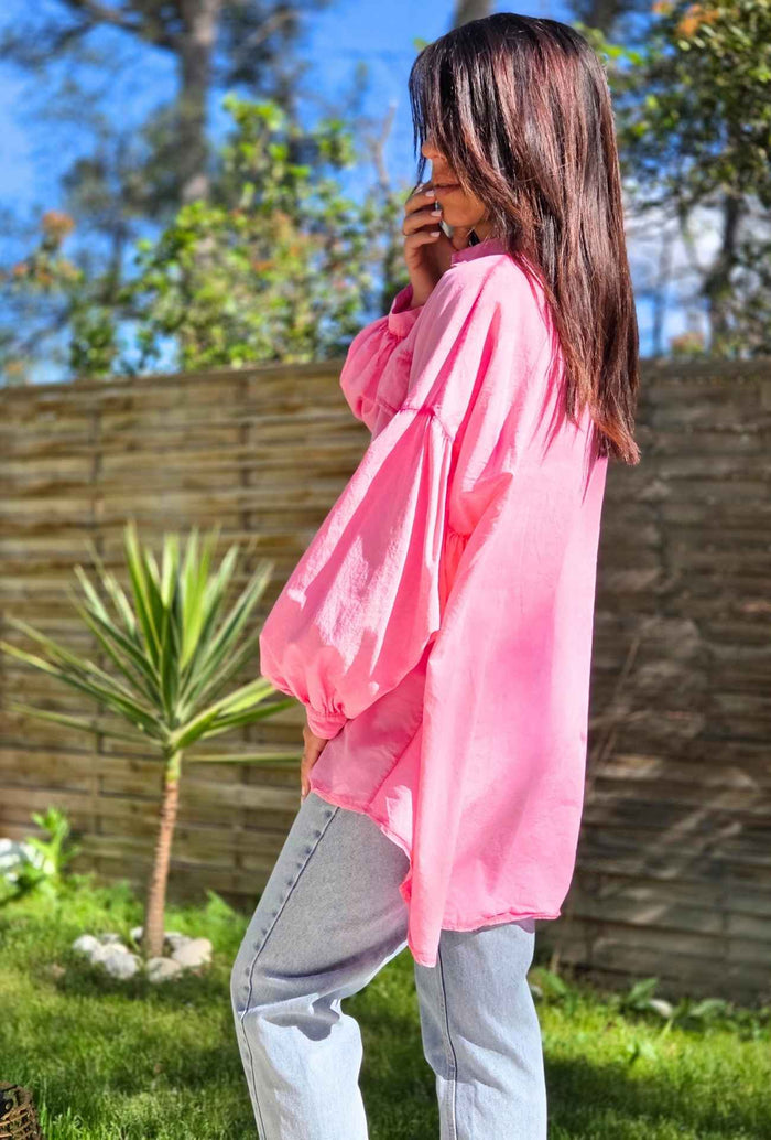 Chemise oversize NORA rose